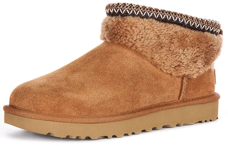 UGG Ultra Mini Curly In Chestnut For Women
