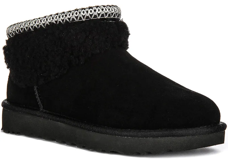 UGG Ultra Mini Cuff In Black For Women