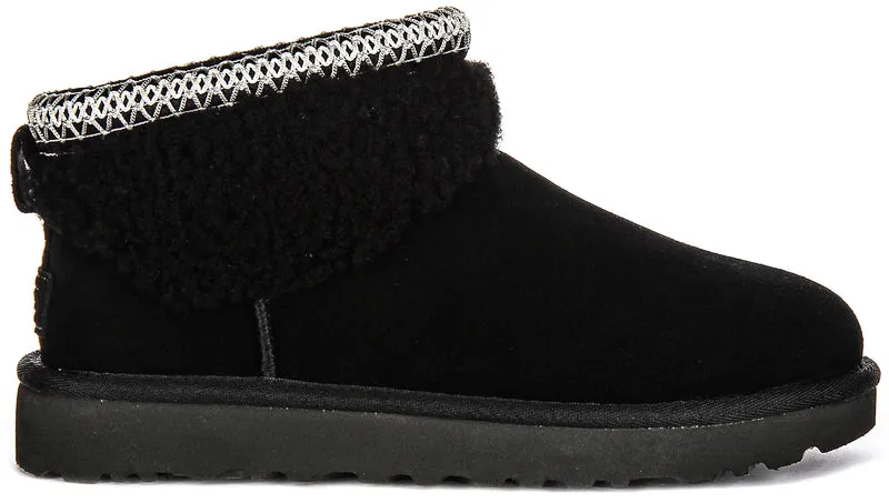 UGG Ultra Mini Cuff In Black For Women
