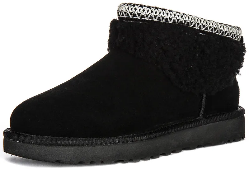 UGG Ultra Mini Cuff In Black For Women