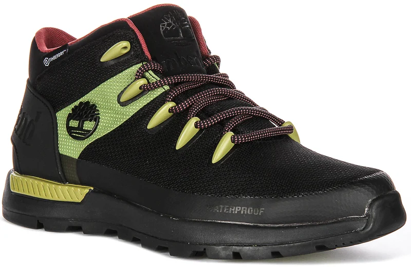 Timberland Sprint Trekker Mid Waterproof A6Crb In Black Green For Men