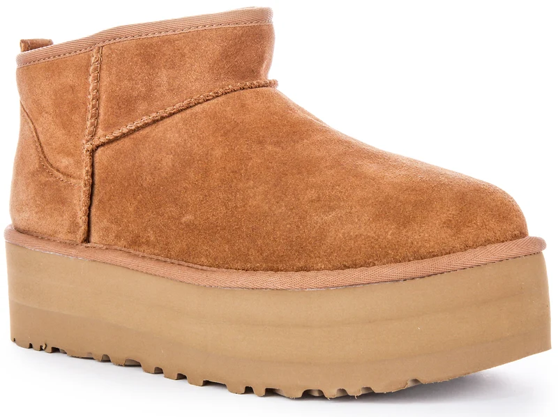 UGG Classic Ultra Mini Platform In Chestnut For Women