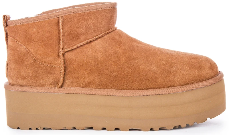 UGG Classic Ultra Mini Platform In Chestnut For Women