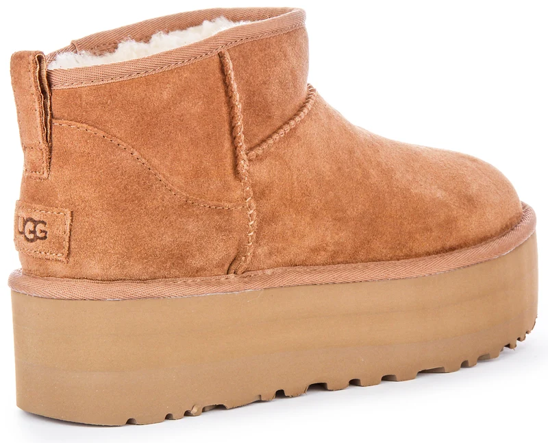 UGG Classic Ultra Mini Platform In Chestnut For Women
