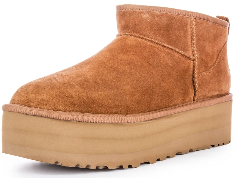 UGG Classic Ultra Mini Platform In Chestnut For Women