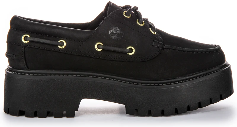 Timberland Stone Street Boat Shoe A6Ave In Black For Women