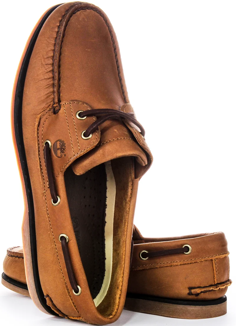 Timberland A2G7U Boat Shoes In Tan Brown For Men