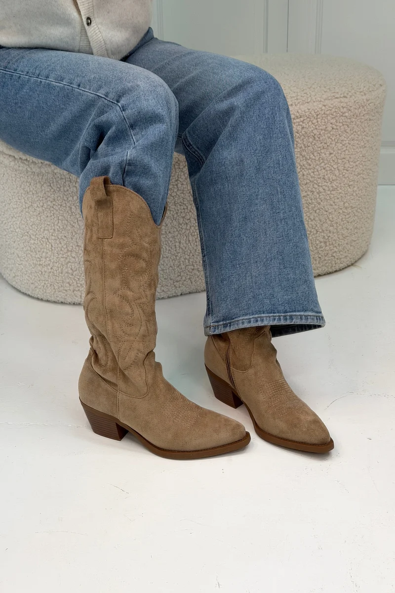 Bloom - Delphinium Boots - Taupe