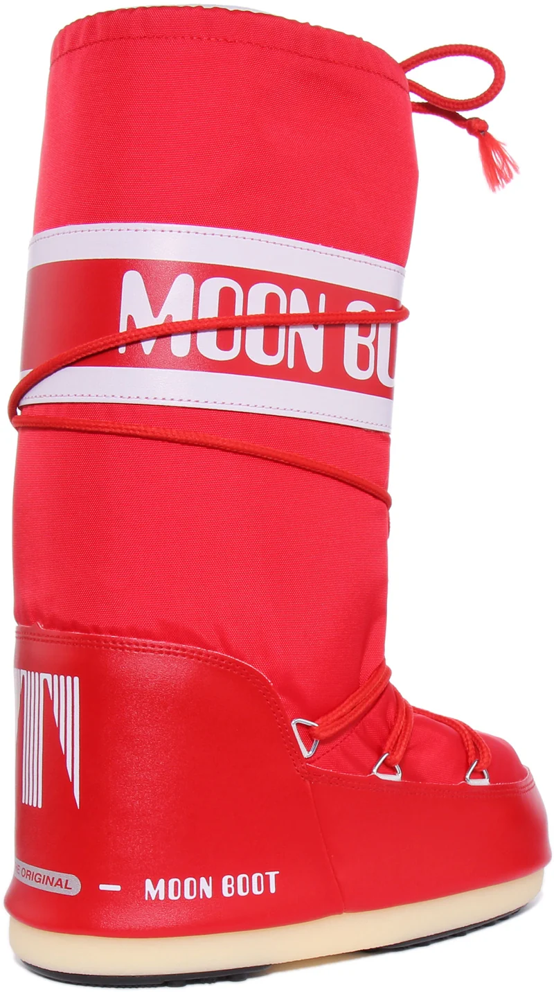 Moon Boot Nylon Moonboot In Red For Women