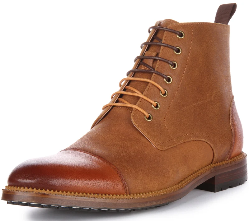 Justinreess England Gael Ankle Boots In Tan