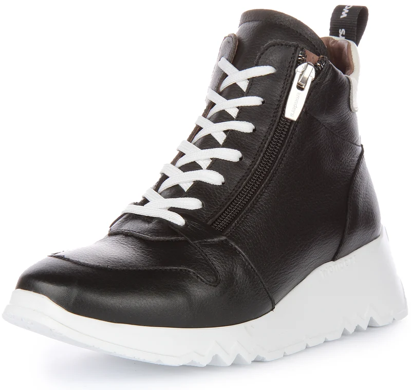 Wonders Yoko Lace High Top In Black White For Women