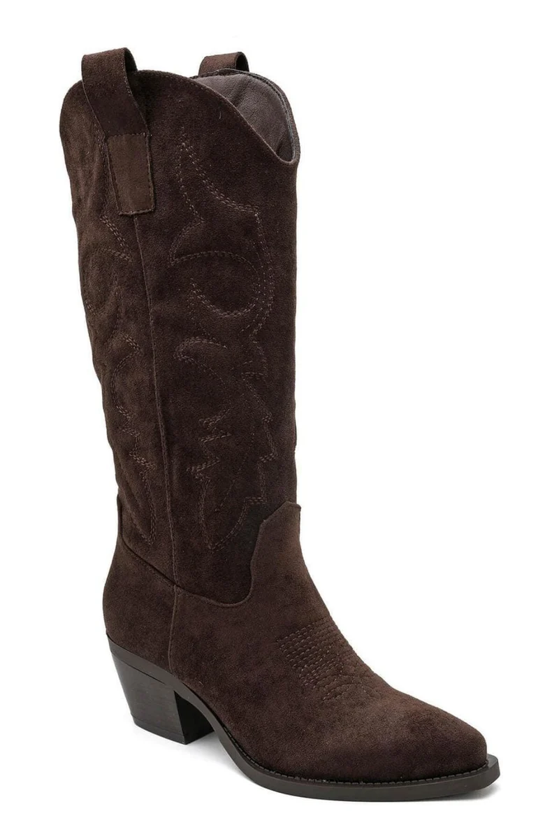 Bloom - Delphinium Boots - Dark Maroon