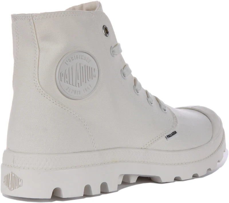 Palladium Mono Chrome In White Canvas