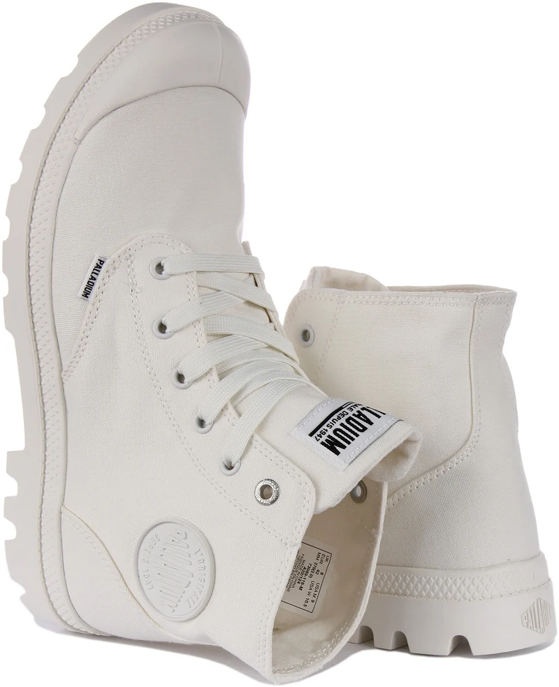 Palladium Mono Chrome In White Canvas