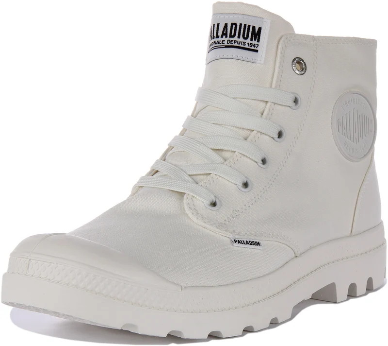 Palladium Mono Chrome In White Canvas