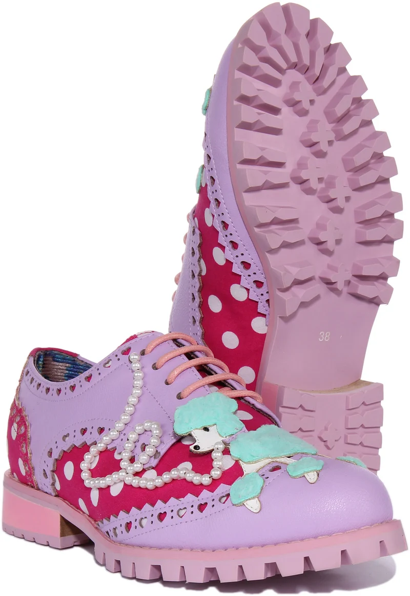Irregular Choice Sockhop Sweetie In Lilac For Women