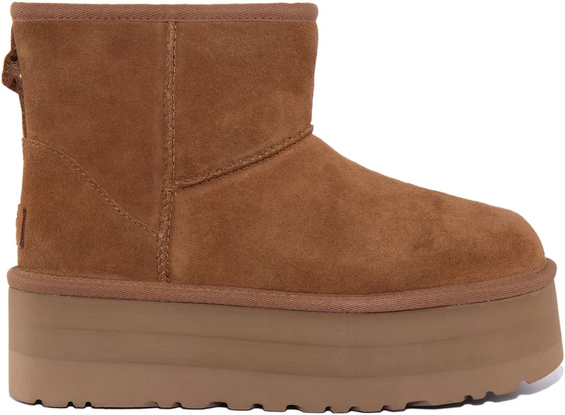 UGG Classic Mini Platform In Chestnut For Women