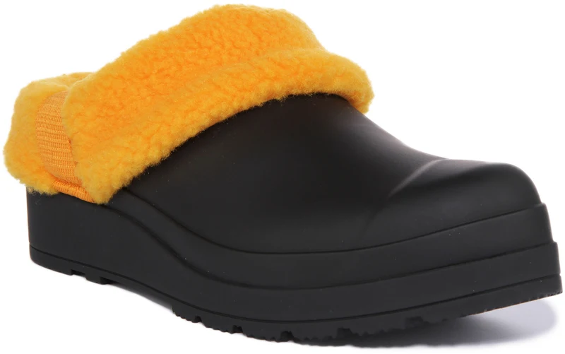 Hunter W Play Sherpa In Black Orange For Women