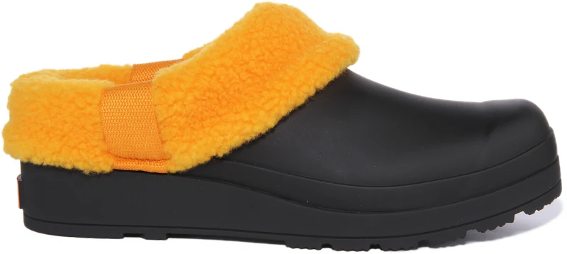 Hunter W Play Sherpa In Black Orange For Women