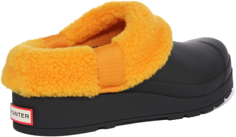 Hunter W Play Sherpa In Black Orange For Women