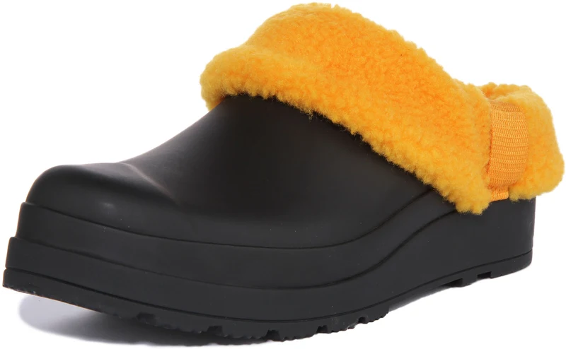 Hunter W Play Sherpa In Black Orange For Women