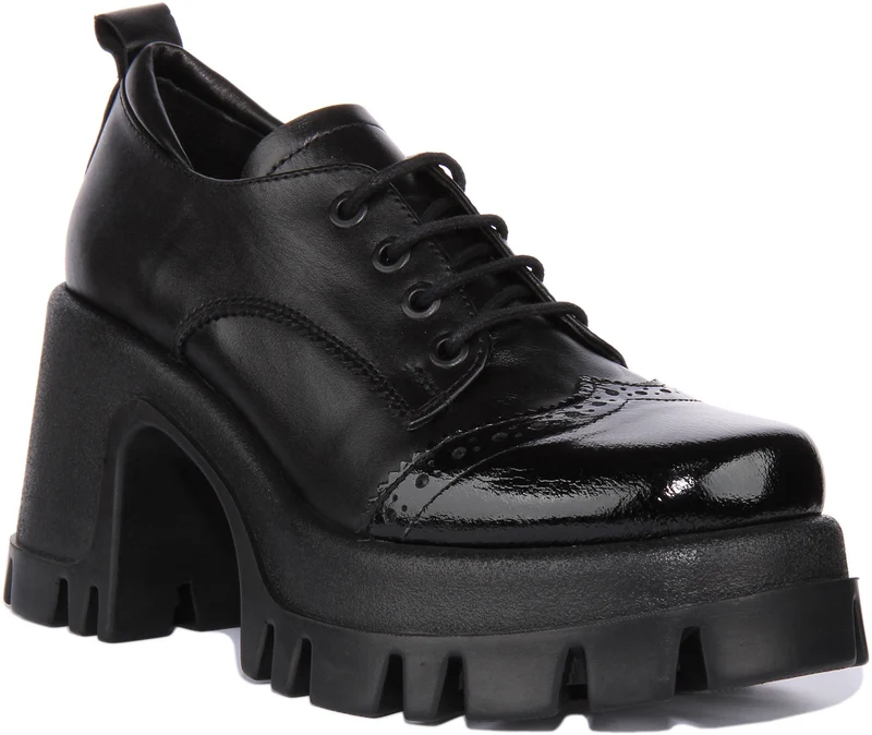 Justinreess England Lilly In Black Patent For Women