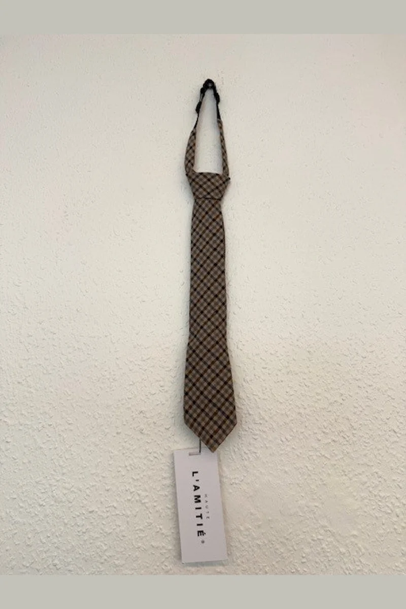 Haute L'Amitié - Check Tie HL10808 - Blue Check