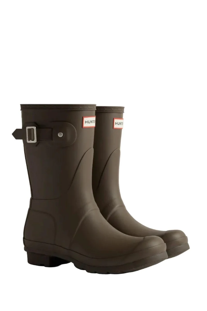 Hunter - Womens Original Short Boot Wfs1000rmacb - Chocolate Brown