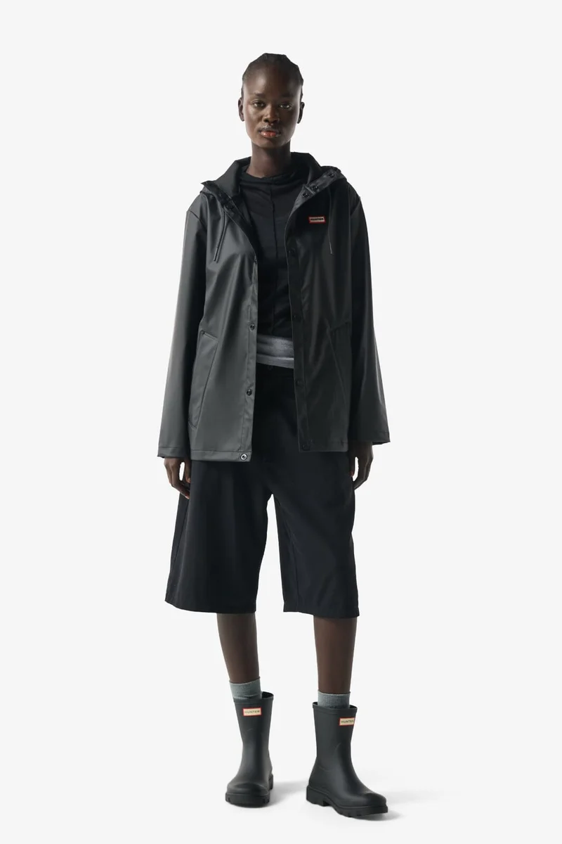 Hunter - Izzy Pu Hooded Jacket Haru0012251hb - Black