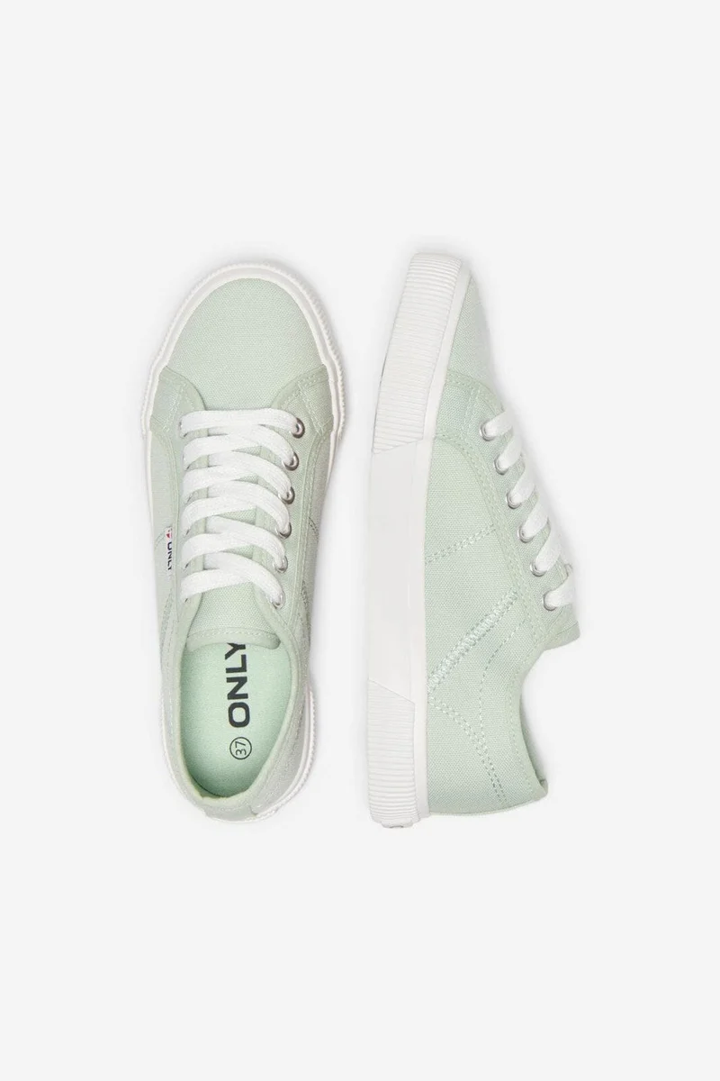 Only Shoes - Onlnicola Canvas Sneaker - 4951346 Green Lily