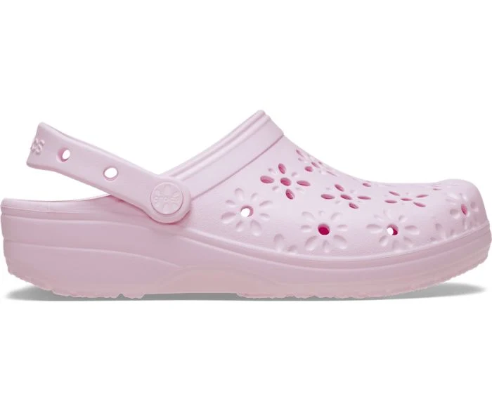 Crocs - Classic Floral Cut Out Clog Pkm - Pink Milk