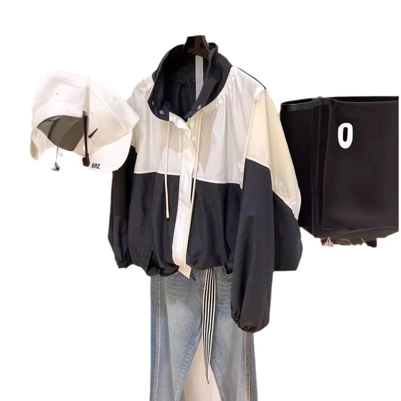 Damen Sportliche Übergangsjacke mit hohem Kragen Nord Taschen