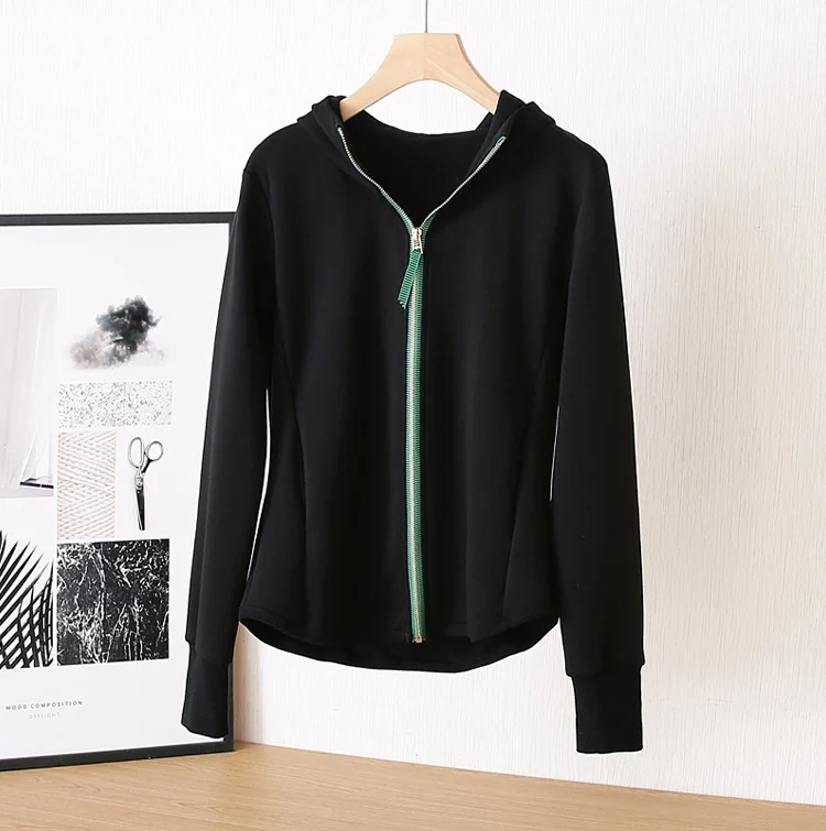 Damen Sportjacke mit Kapuze und Reißverschluss Nord Taschen