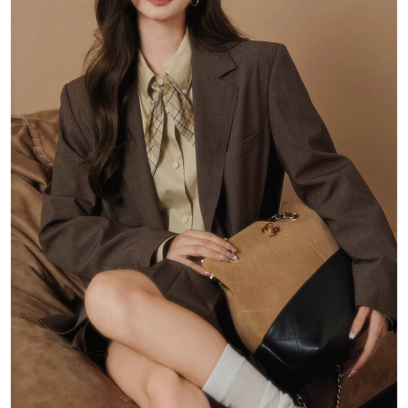 Damen Plissierter Midi-Rock Nord Taschen