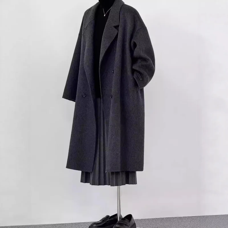 Damen Oversized Wollmantel Nord Taschen