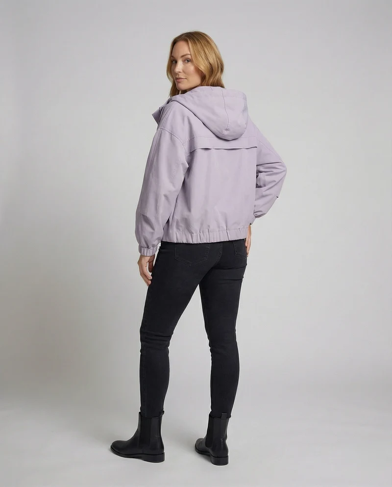 Damen Kapuzenjacke Oversize Reißverschluss - Vittorelli