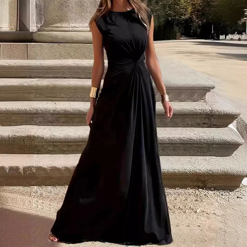 Damen Maxikleid mit elegantem Wickeldesign und schmeichelndem Schnitt - Vittorelli