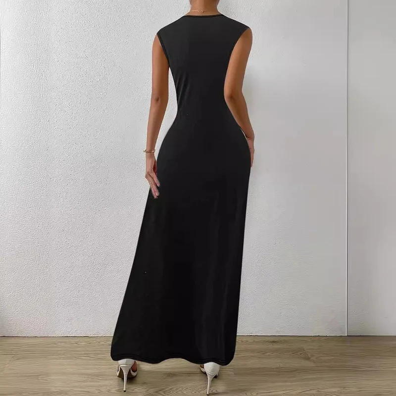 Damen Maxikleid mit elegantem Wickeldesign und schmeichelndem Schnitt - Vittorelli