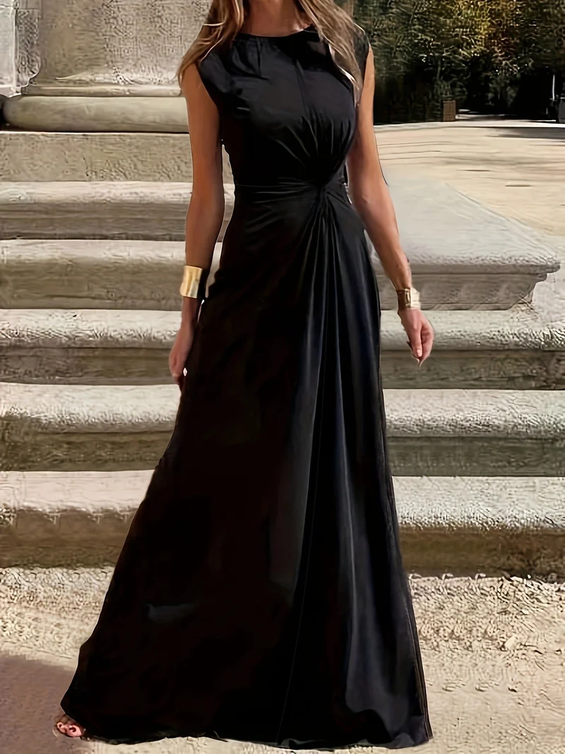 Damen Maxikleid mit elegantem Wickeldesign und schmeichelndem Schnitt - Vittorelli