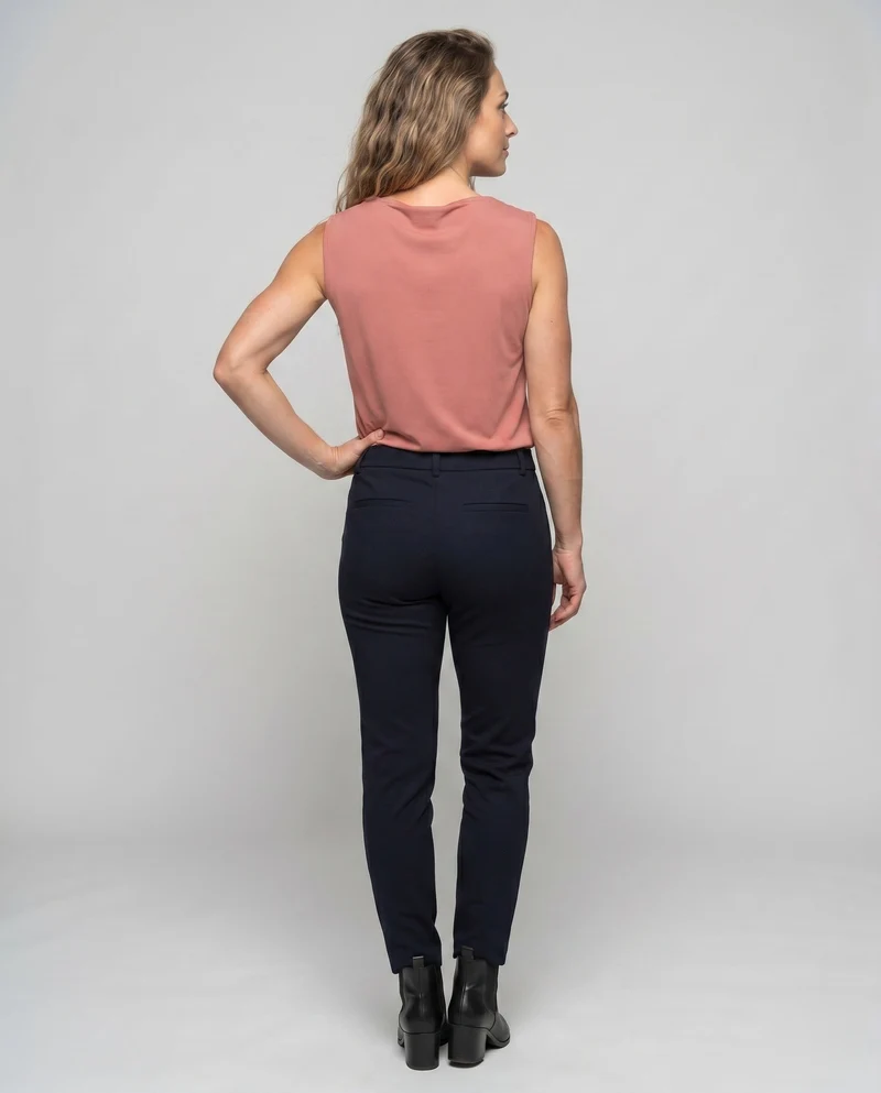 Damen ärmelloses Cowl-Neck Oberteil