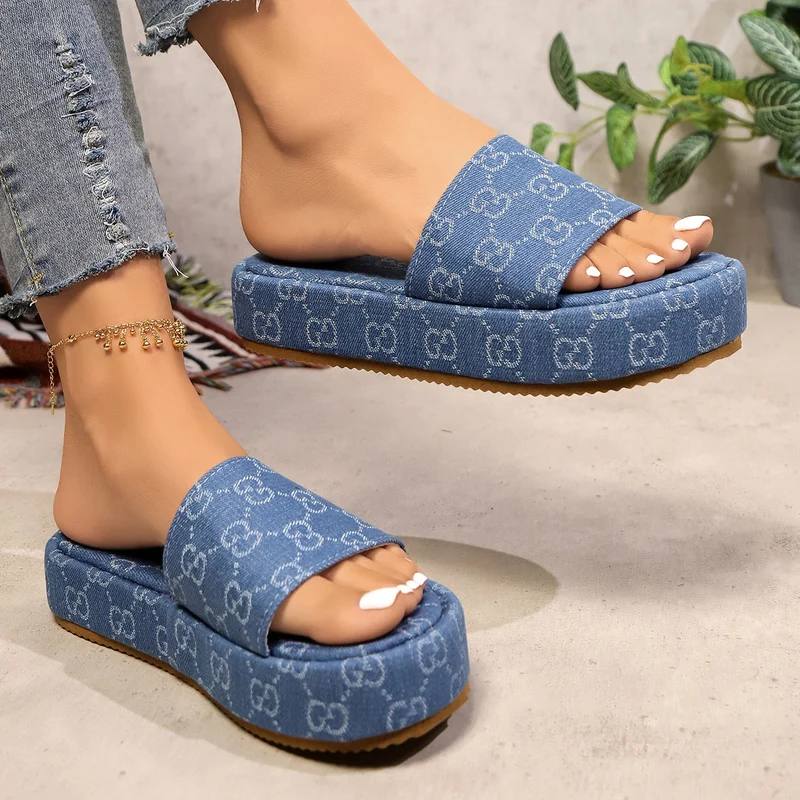 Damen Modische Flip-Flop Pantoletten mit Komfort-Ausschnitt - Vittorelli