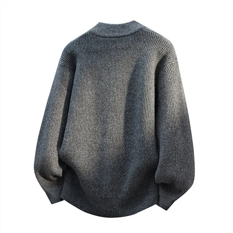 Herren Oversize-Strickjacke mit Zwei-Wege-Reißverschluss, geripptem Bund und aufgesetzten Taschen Nord Taschen