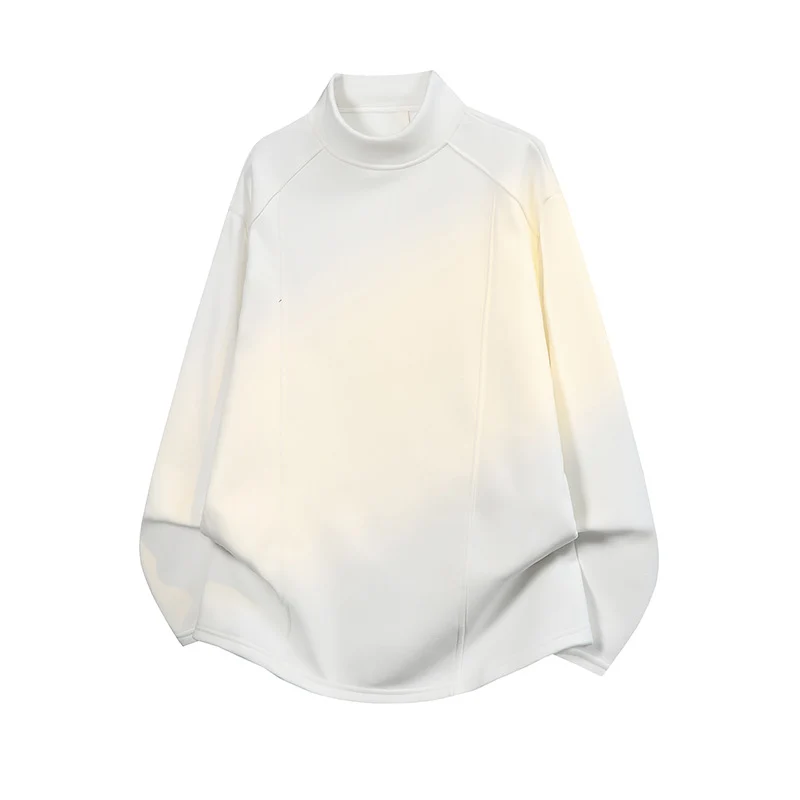 Herren Oversize Stehkragen-Sweatshirt mit Raglanärmeln und dezentem Farbverlauf Nord Taschen