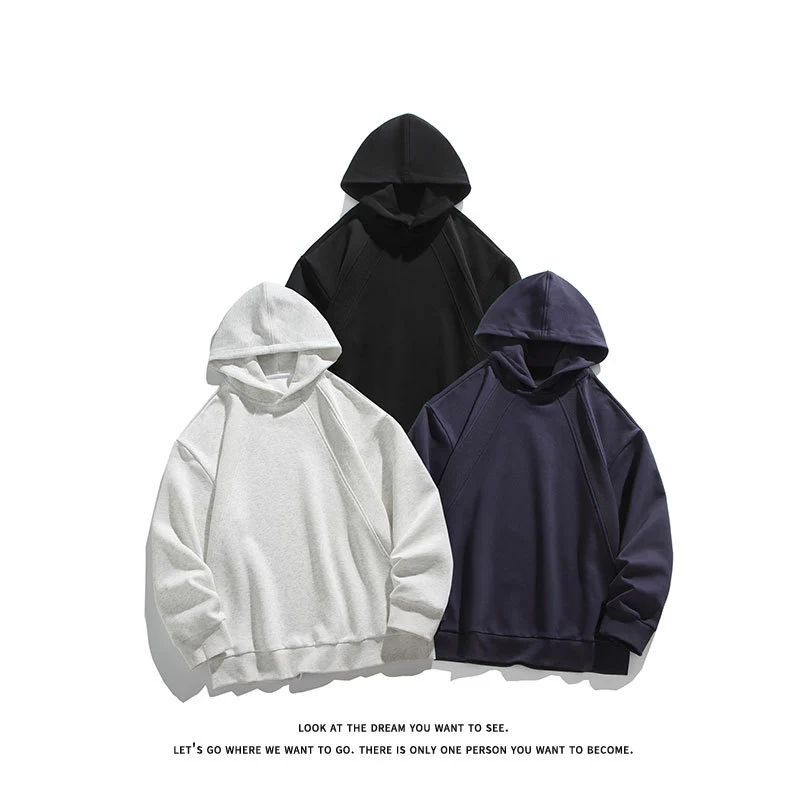 Herren Oversize-Kapuzenpullover mit Raglannähten und minimalistischem Streetwear-Design Nord Taschen