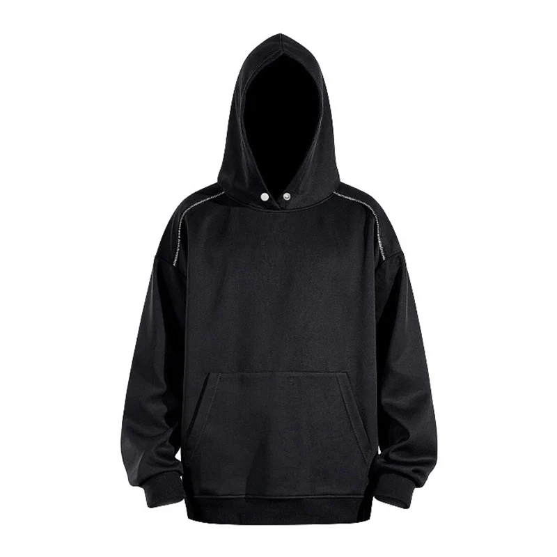Herren Oversize-Kapuzenpullover mit Kängurutasche und Raglanärmeln Nord Taschen