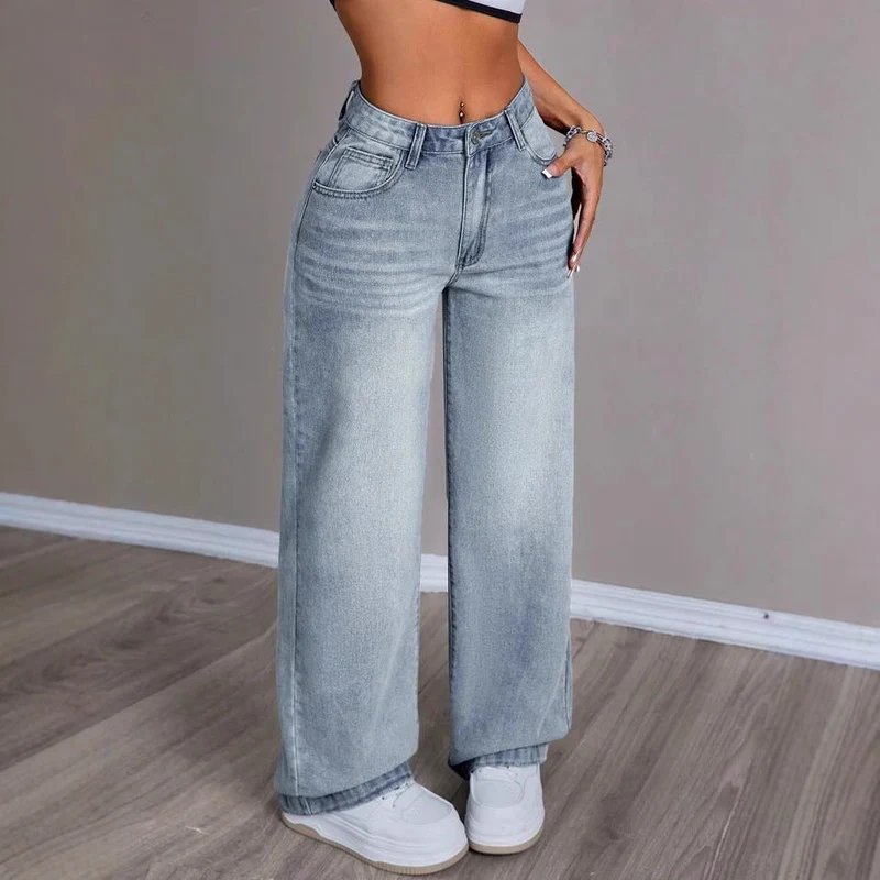 Damen Weite Jeanshose im Vintage-Stil - Vittorelli
