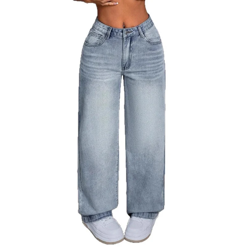 Damen Weite Jeanshose im Vintage-Stil - Vittorelli