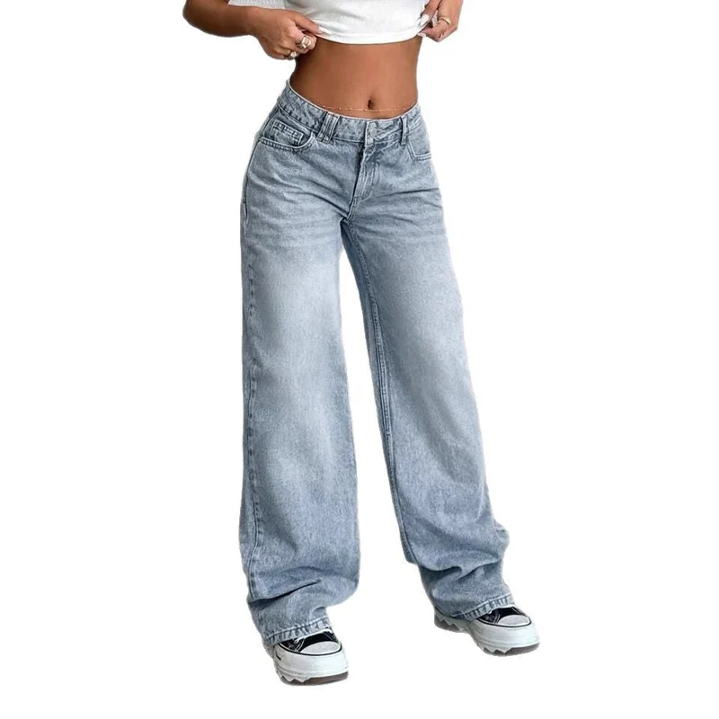 Damen Weite Jeanshose im Vintage-Stil - Vittorelli
