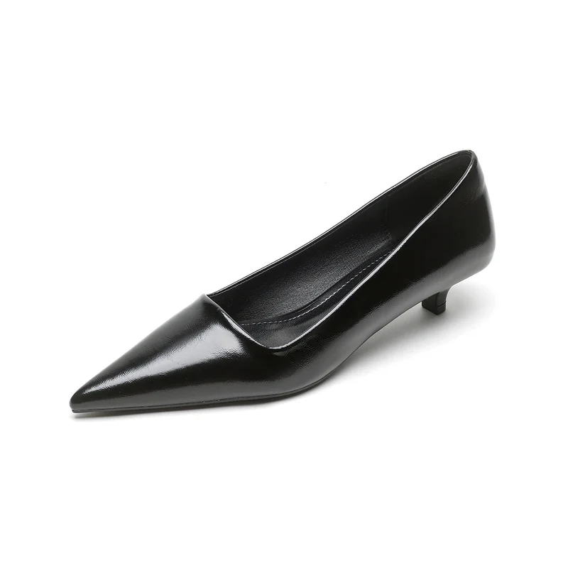 Damen elegante spitze Pumps mit komfortablem Blockabsatz
