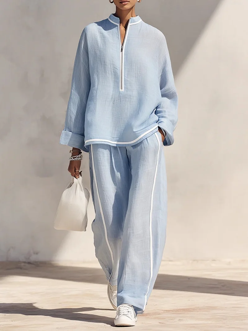 Damen Luftiges und elegantes Pyjama-Set Nord Taschen